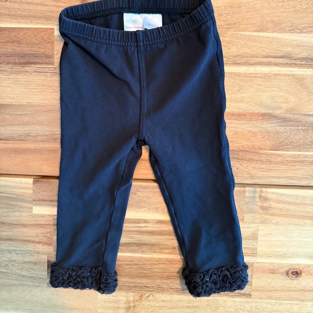 Hanna Andersson Size 80 Ruffle Leggings